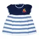 Vestido de Niña 2 Piezas Bebu Blanco/Azul Marino